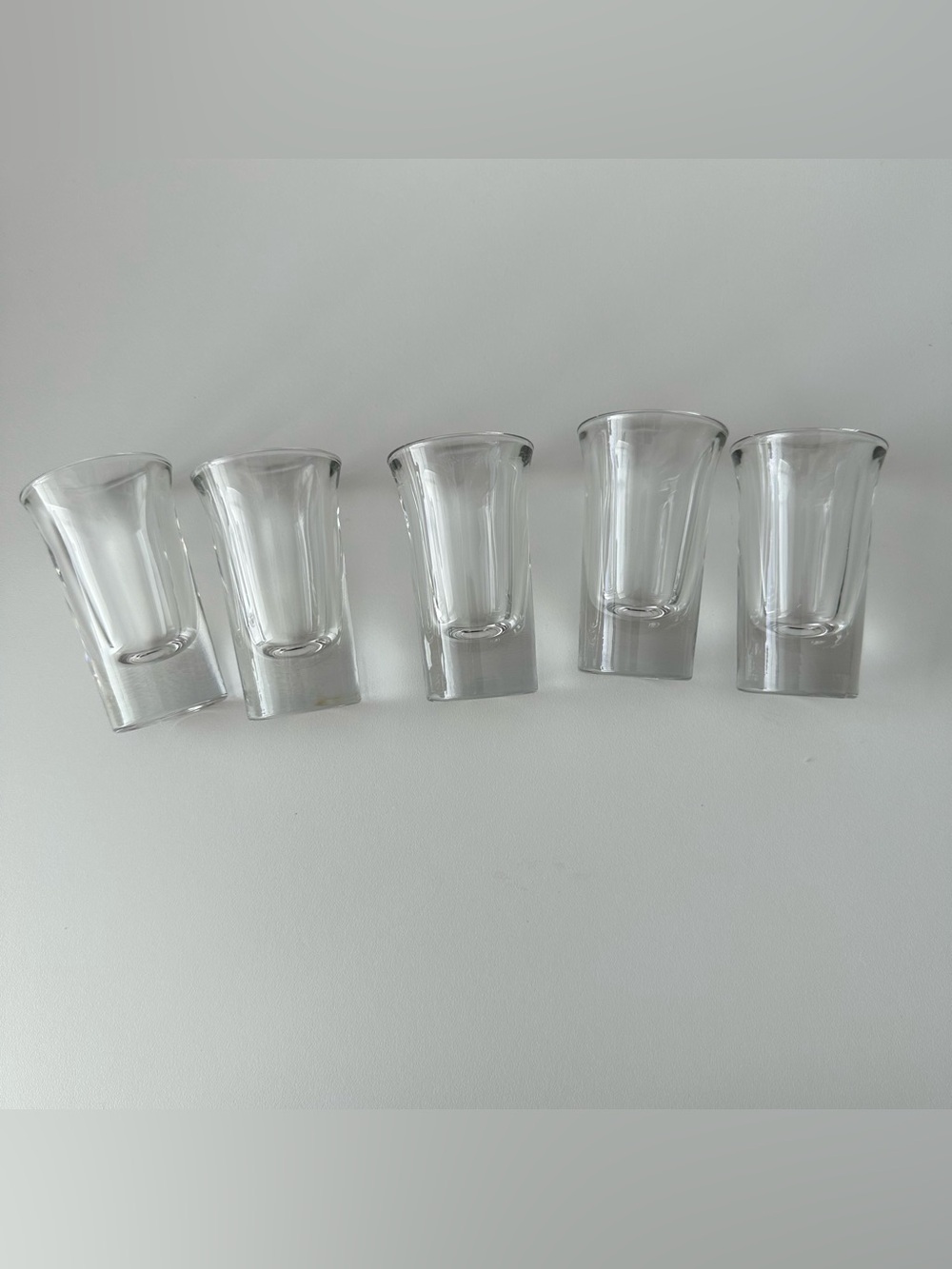 Clear Glass Shot Glasses - Set of 5